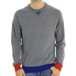 MAGLIA CONTRASTI GRIGIO